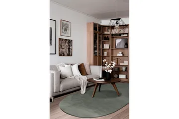 Vaskbart teppe Soft Shape - 240x340 cm, Grønn - Tekstiler & tepper - Teppe & matte - Flatvevde tepper