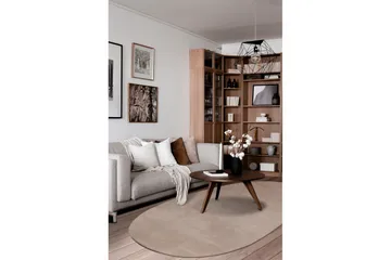 Vaskbart teppe Soft Shape - 240x340 cm, Greige - Tekstiler & tepper - Teppe & matte - Flatvevde tepper