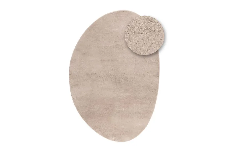 Vaskbart teppe Soft Shape - 240x340 cm, Greige - Tekstiler & tepper - Teppe & matte - Flatvevde tepper