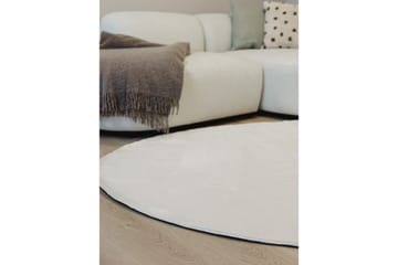 Vaskbart teppe Soft Shape - 240x340 cm, Hvit - Tekstiler & tepper - Teppe & matte - Flatvevde tepper