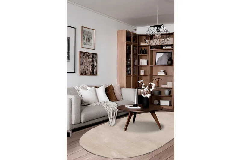 Vaskbart teppe Soft Shape - 240x340 cm, Melert lin - Tekstiler & tepper - Teppe & matte - Flatvevde tepper