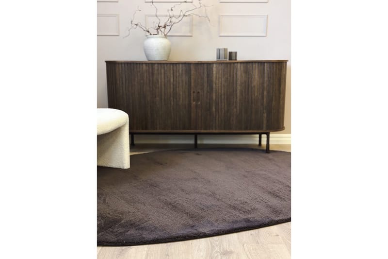 Vaskbart teppe Soft Shape - 240x340 cm, Sjokolade - Tekstiler & tepper - Teppe & matte - Flatvevde tepper