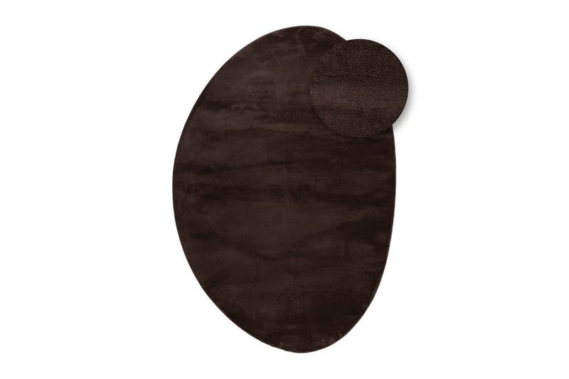 Vaskbart teppe Soft Shape - 240x340 cm, Sjokolade - Tekstiler & tepper - Teppe & matte - Flatvevde tepper