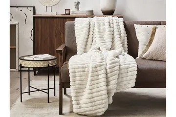 Abteh Pledd 150x200 cm Dobbeltsidig - Hvit - Tekstiler & tepper - Tepper & pledd