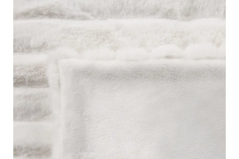 Abteh Pledd 150x200 cm Dobbeltsidig - Hvit - Tekstiler & tepper - Tepper & pledd