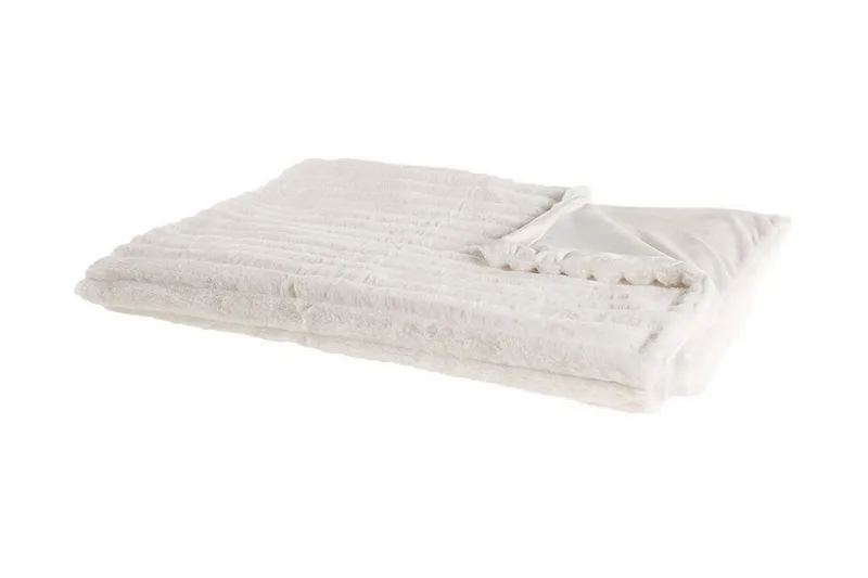 Abteh Pledd 150x200 cm Dobbeltsidig, Hvit