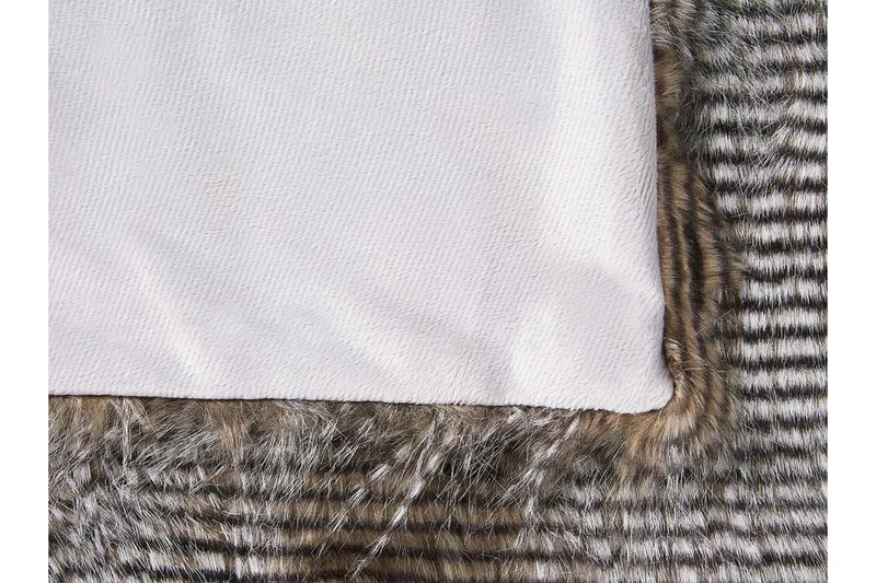 Asdad Pledd 150x200 cm Dobbeltsidig - Brun / Hvit - Tekstiler & tepper - Tepper & pledd