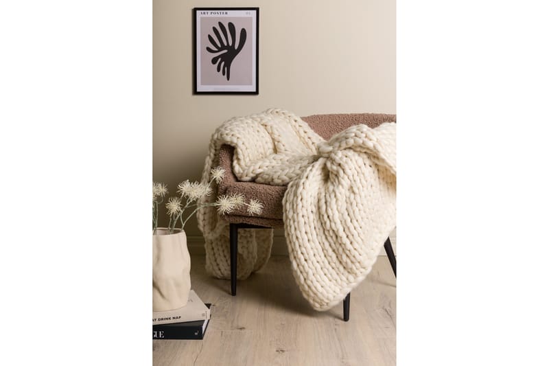 Kate pledd 130x170 cm - Beige - Tekstiler & tepper - Tepper & pledd