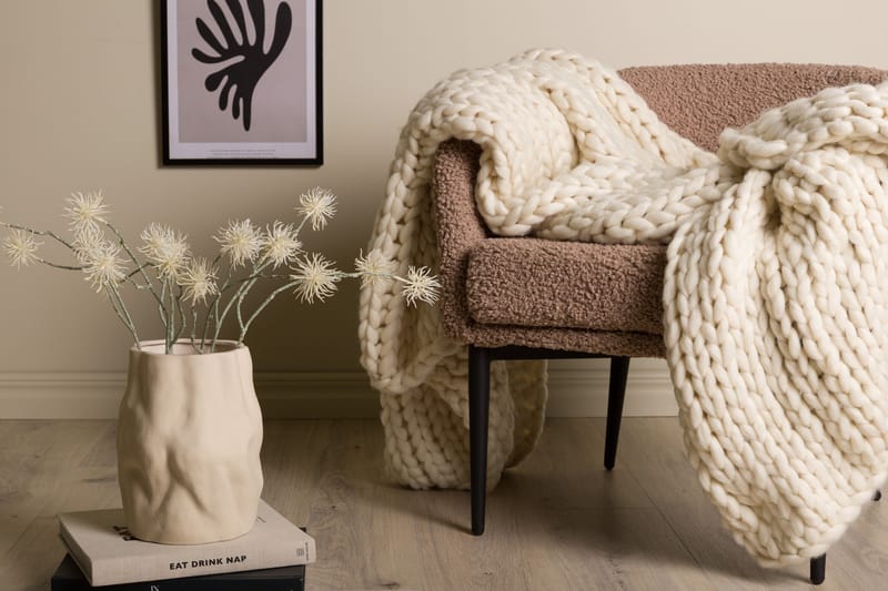 Kate pledd 130x170 cm - Beige - Tekstiler & tepper - Tepper & pledd