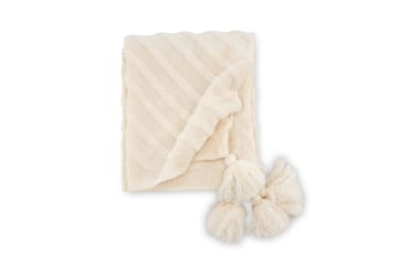 Katlyn Pledd 130x170 cm - Hvid - Tekstiler & tepper - Tepper & pledd