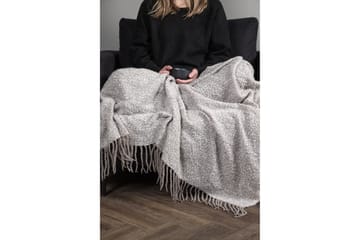 Pledd Edwand 130x170 cm - Grå/Hvit - Tekstiler & tepper - Tepper & pledd