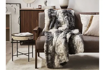 Tazart Pledd 150x200 cm Dobbeltsidig - Grå / Hvit - Tekstiler & tepper - Tepper & pledd