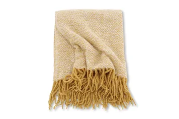 Toby Pledd 130x170 cm - Gul/Hvid - Tekstiler & tepper - Tepper & pledd