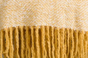 Toby Pledd 130x170 cm - Gul/Hvid - Tekstiler & tepper - Tepper & pledd