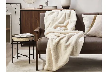 Tourza Pledd 150x200 cm Dobbeltsidig - Hvit - Tekstiler & tepper - Tepper & pledd