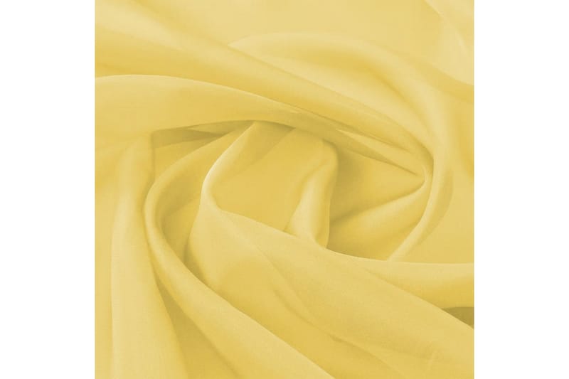 Voilestoff 1,45x20 m gul - Gul - Stoff