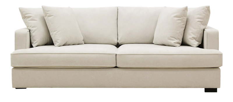 Rossita 3-seters Dyp Stoffsofa, Beige