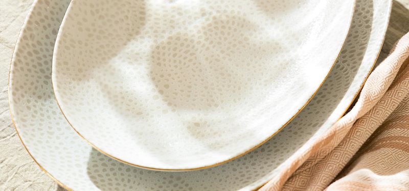 Beige porselen