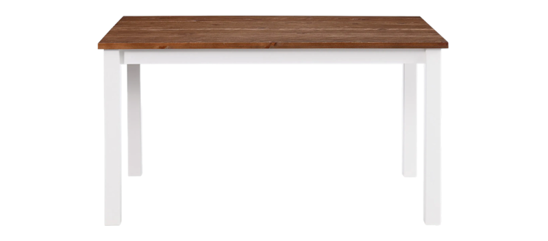 Spisebord Octavia Forlengningsbart 90 cm, Hvit/Natur