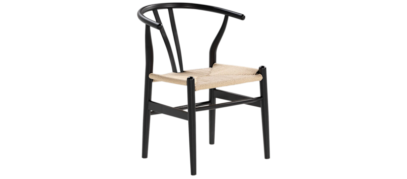 Spisestol Dastoori, Svart / Natur / Beige