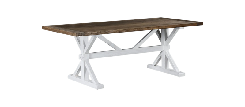 Spisebord Yorkshire Forlengningsbart 200 cm, Natur/Hvit