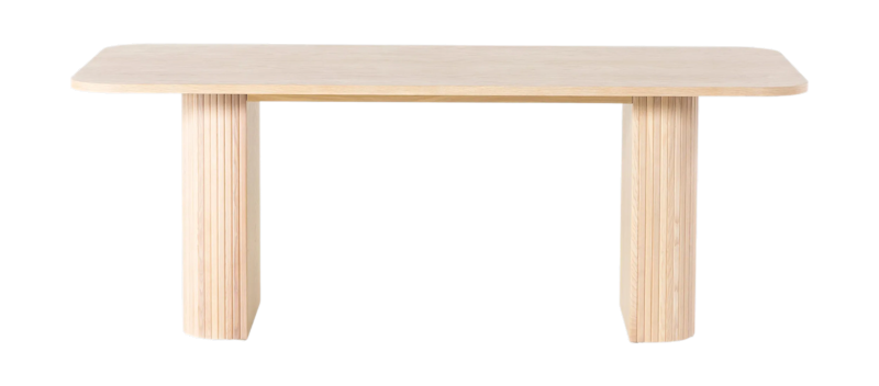 Spisebord Kopparbo 200 cm, Lyst hvitlasert eik