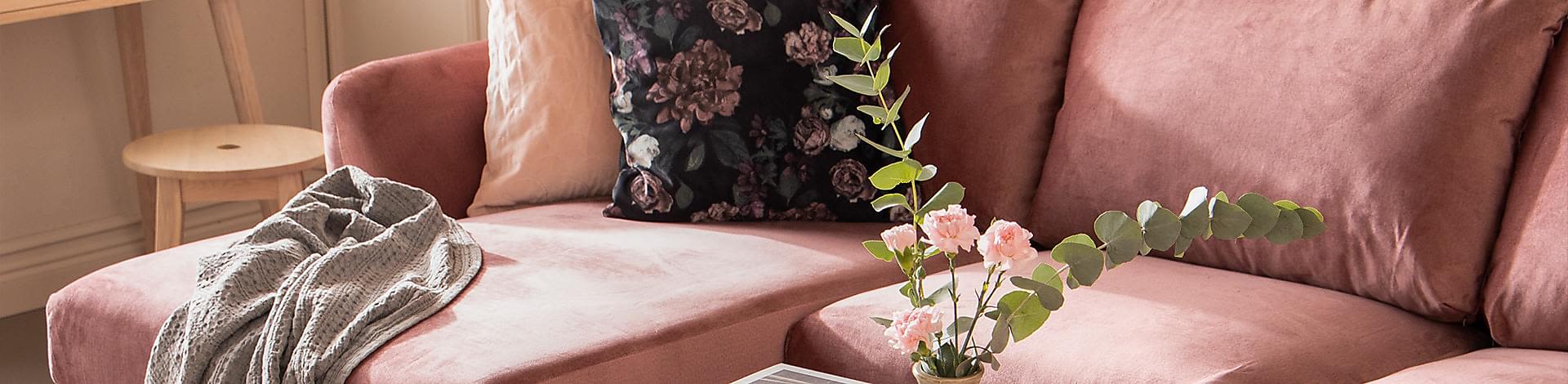 3 seters sofa med divan