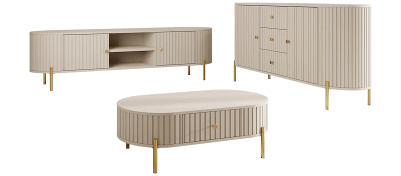 Maggio Møbelsett For Stue, Beige