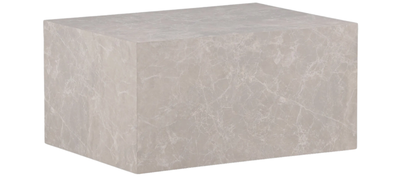 York Travertin Sofabord 80x60x40 cm, Beige
